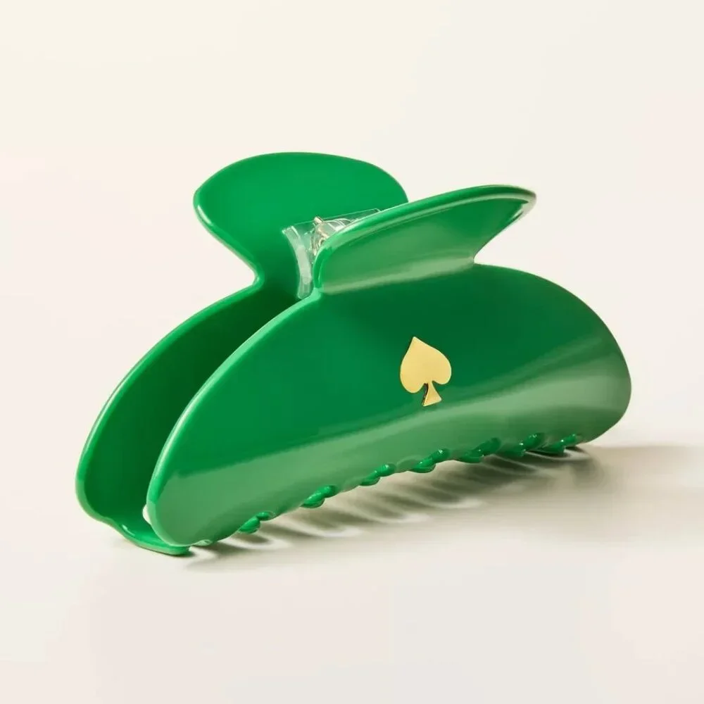 KATE SPADE NEW YORK x TARGET Plastic‎ Claw Hair Clip Green LIMITED EDITION